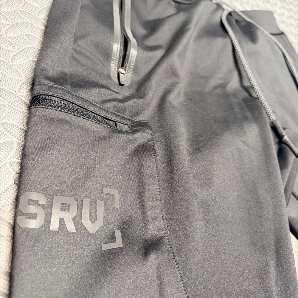 Mens ASRV BLACK Cargo joggers size M - Picture 4 of 6